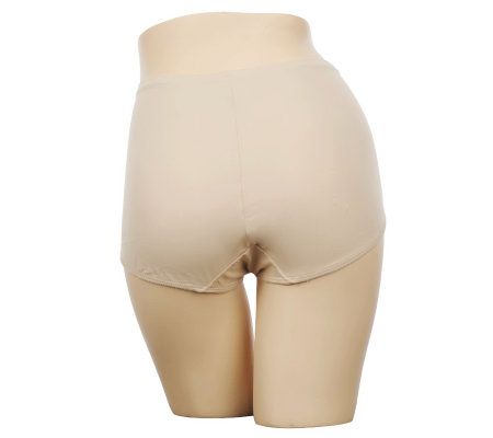 Barely Breezies Set of Two Lace Inset Brief Panties UltimAir Lining