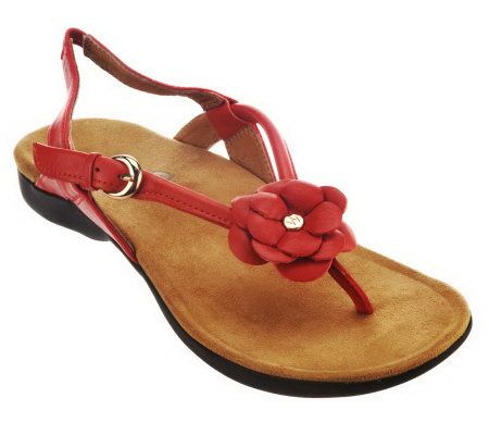 Weil by Orthaheel Dhyana OrthoticLeather Thong Sandals - A221672