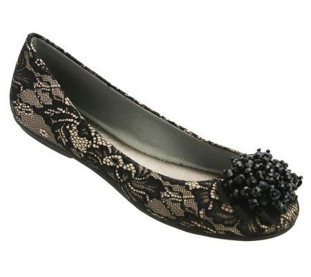 David Tate Lacey Ballerina Flats - A326072