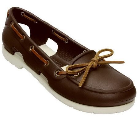 Crocs Womens Beach Line Boat Shoes - A327872