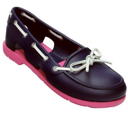 Crocs Womens Beach Line Boat Shoes - A327872