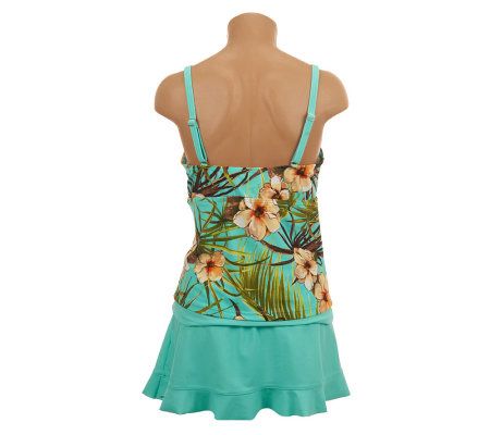 Ocean Dream Signature Aloha Breeze Faux Layer Tankini
