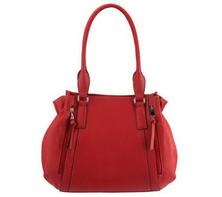 Tignanello Pebble Leather Double Handle Organizer Shopper - A224173