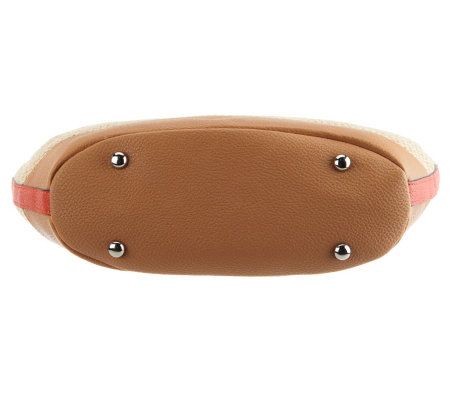 Tignanello Printed Tote Bag With Front Zipper