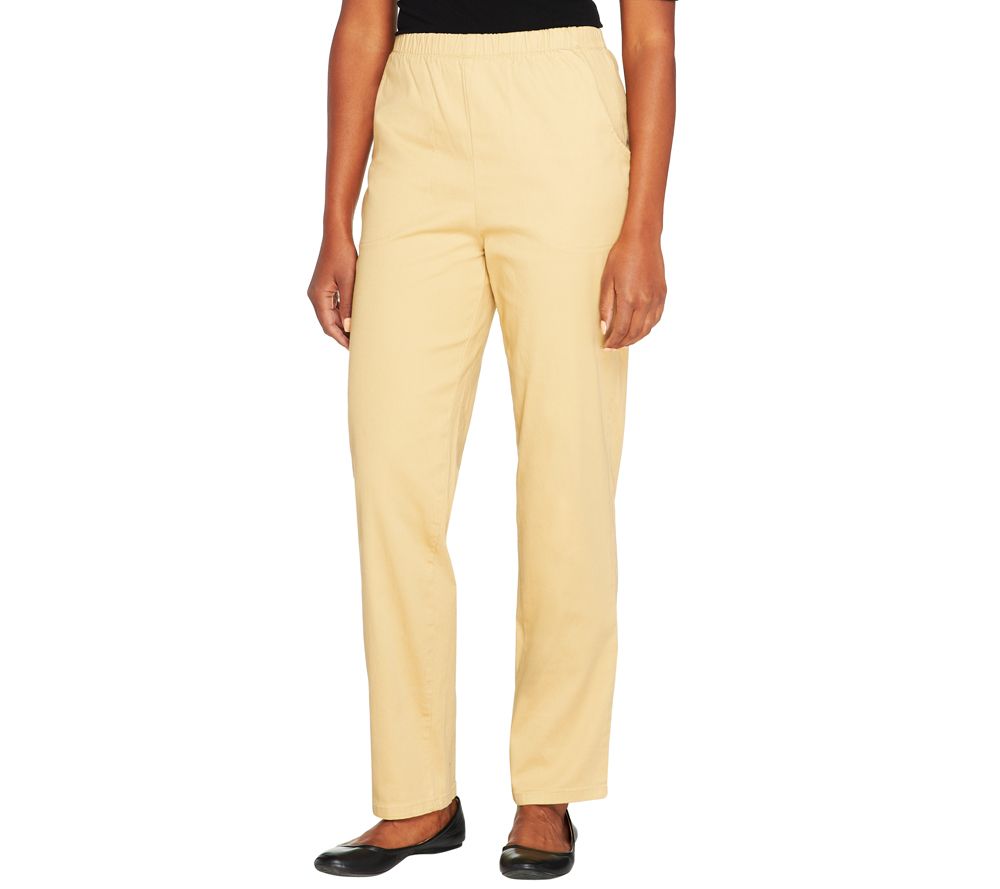 As Is Denim & Co. Original Waist Stretch Petite Pants - A235873