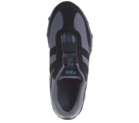 Ryka Fabric & Mesh Slip-on Walking Shoes w/Center Goring