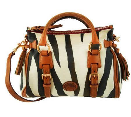 Dooney & Bourke Zebra Fabric Small Jones Satchel - A224974