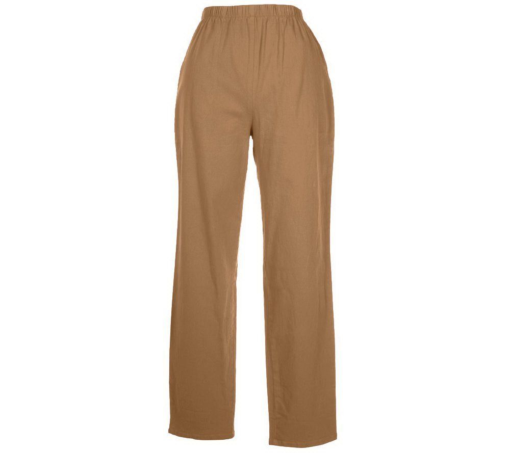 As Is Denim & Co. Original Waist Stretch Tall Pants with Side Pockets - A235874