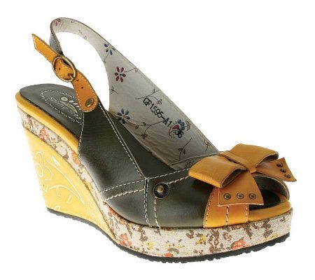 Spring Step Style Advance Leather Slingback Sandals - A323274