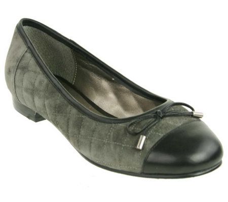 David Tate Lavander Leather Ballerina Flats - A326074