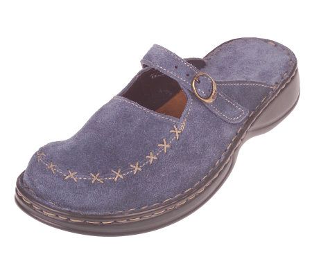 Tsonga Suede Slip-on Comfort Shoes with Stitching Detail - A65974