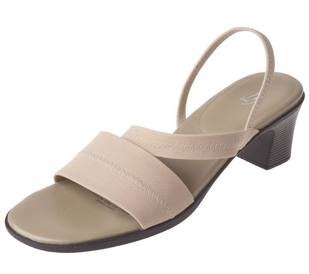 LifeStride Stretch Fabric Double Band Sandals with Backstrap â€” QVC ...