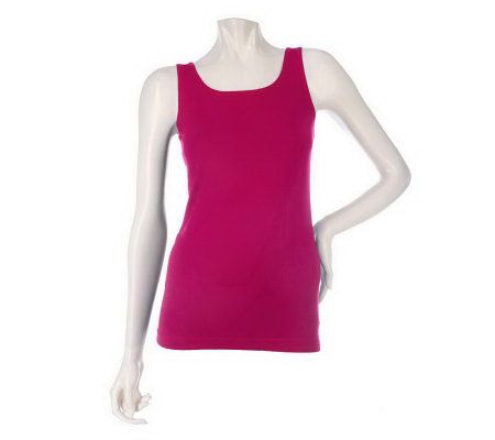 Kelly by Clinton Kelly Reversible Neckline Body Shaper Tank - A203275