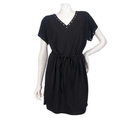 RUYI Jersey Knit Drawstring Waist Cover-Up - A215475