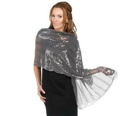 Joan Rivers Wrapped in Sparkle Sequin Scarf - A217175