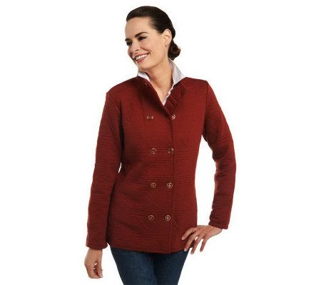 Isaac Mizrahi Live! Southwest Quilted Knit Jacket - A225575