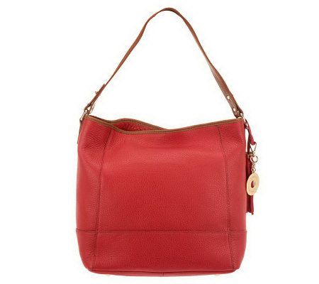 Isaac Mizrahi Live! Bridgehampton Pebble Leather Hobo - A227475