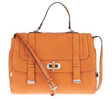 B. Makowsky Glove Leather Convertible Messenger Bag - A228875