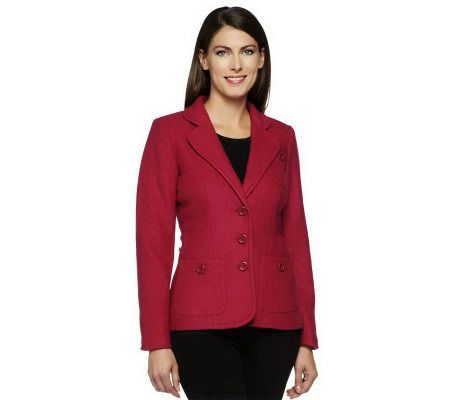 Linea by Louis DellOlio Blazer with Seaming & Button Detail - A229475