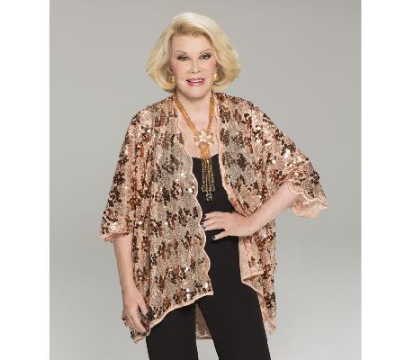 Joan Rivers Metallic Glam Kimono