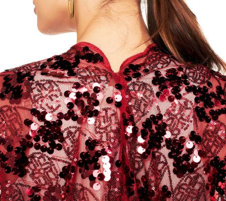 Joan Rivers Metallic Glam Kimono