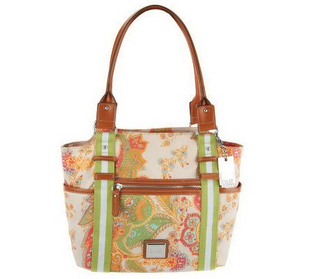Tyler Rodan Nylon Tote Bag with Front Zipper - A232575