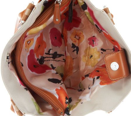 Tyler Rodan Nylon Tote Bag with Front Zipper