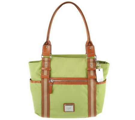 Tyler Rodan Nylon Tote Bag with Front Zipper - A232575