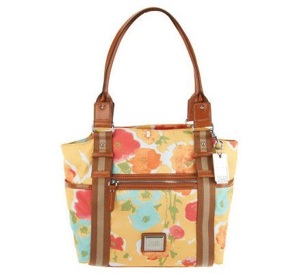Tyler Rodan Nylon Tote Bag with Front Zipper - A232575