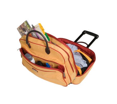 baggallini Crinkle Nylon Rolling Tote