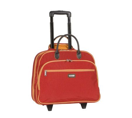 baggallini Crinkle Nylon Rolling Tote