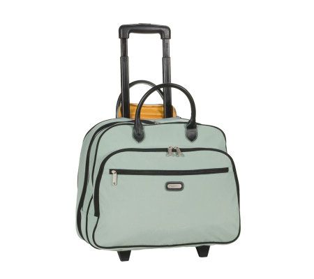 baggallini Crinkle Nylon Rolling Tote