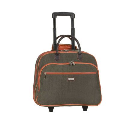 baggallini Crinkle Nylon Rolling Tote