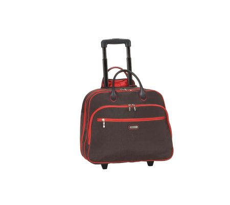 baggallini Crinkle Nylon Rolling Tote