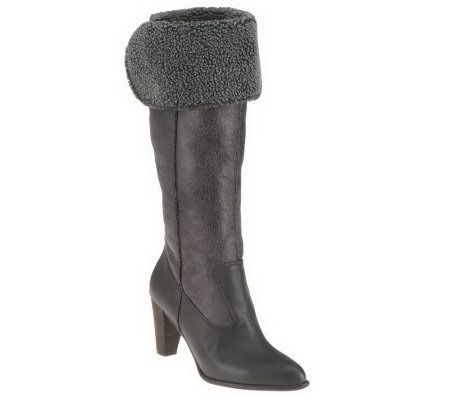 KathyVanZeeland Over the Knee Boots with Foldover Cuff - A219476