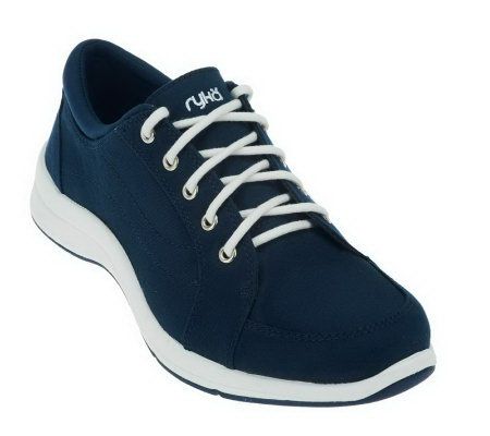 Ryka Canvas Lace-up Comfort Shoes - A222776