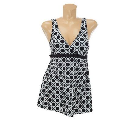 Ocean Dream Signature Oh Surplice Swimdress - A223676