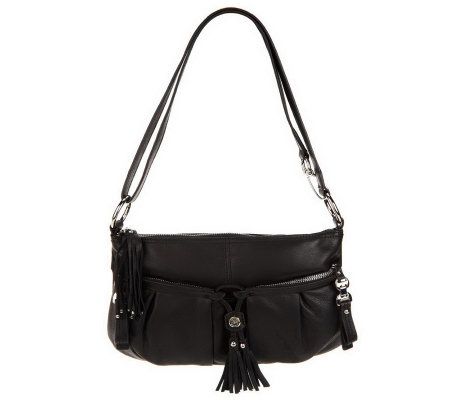 B. Makowsky Leather East/West Convertible Crossbody Bag - A225076