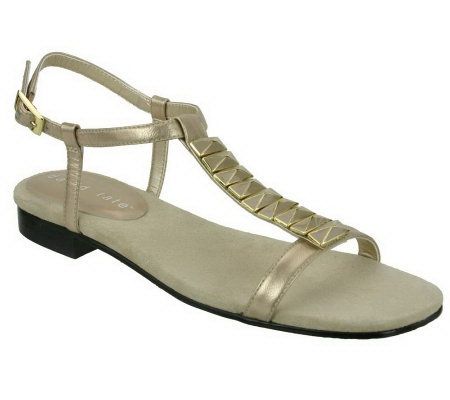 David Tate Pure Flat Ornamanted Sandals - A316376