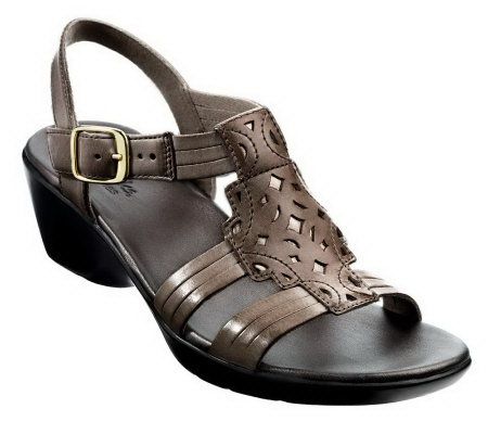 Clarks Bendables Ella Chamber Leather Sandals - A220577