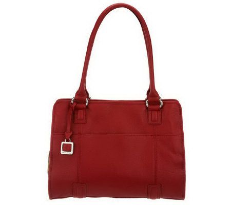 Tignanello Pebble Leather Shopper with Animal Accent - A226377