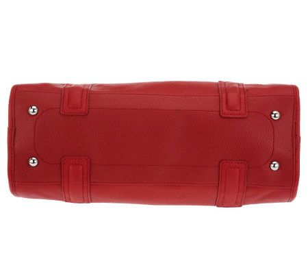 Tignanello Pebble Leather Shopper with Animal Accent