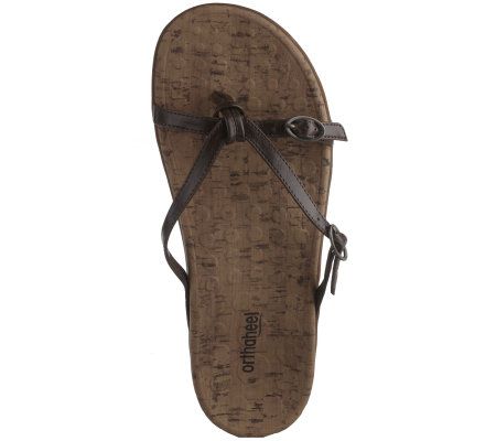 Orthaheel Solana Orthotic Twin Buckle Thong Sandals