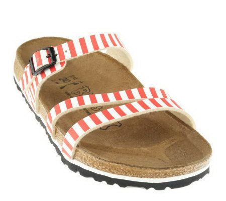 Birkis Nautical Stripes Multi-Strap Sandals - A214978