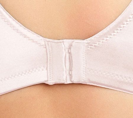 Barely Breezies Set of 2 Modesty Lined Full Coverage T-Shirt Bras