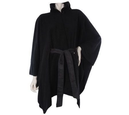 35 DegreesBelow Town & Country Cape with Faux Suede Belt - A218078