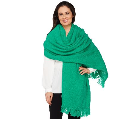 Boyne Valley Weavers Wool Wrap with Fringe - A223678