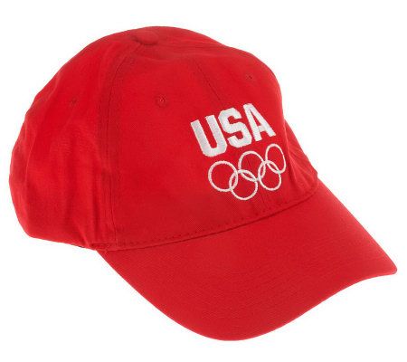 Team USA Adjustable Cap w/ Embroidered USA Rings Logo - A227678