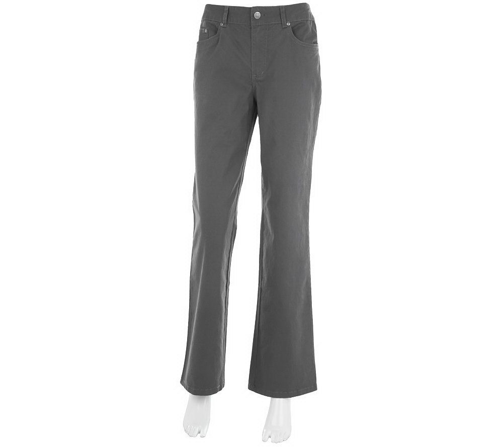 Women with Control Brushed Twill Fly Front Tall Pants - A227978