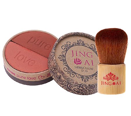 Jing Ai Sierra Glow Duo with Kabuki Brush - A228278